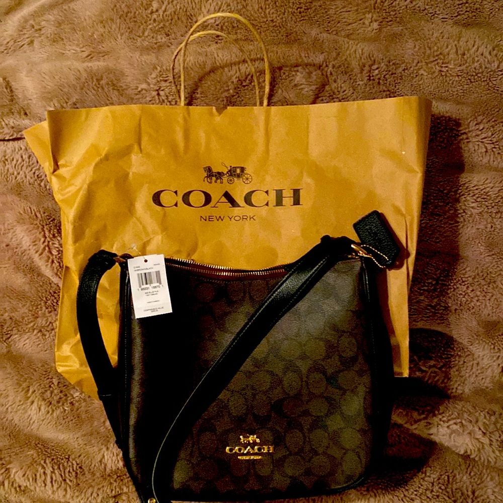 Coach Bag Large Cross Body New Never Used with Tags. Brown Bag